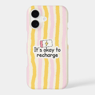 It's Okay to Recharge Pastel Phone Case