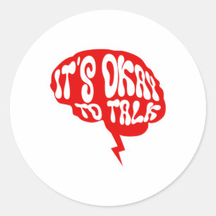 It's Okay To Talk Clinical Psychologist Sticker