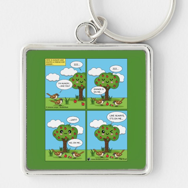 It's on Me... Comic Key Ring (Front)