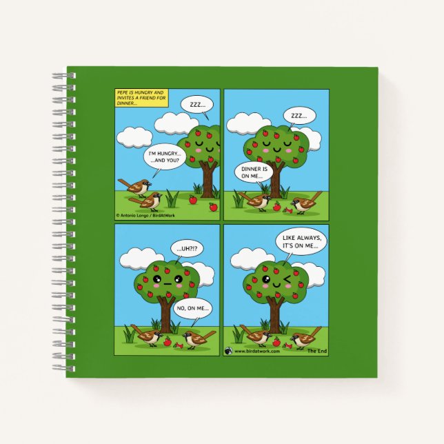 It's on Me... Comic Notebook (Front)