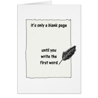 It's only a blank page...