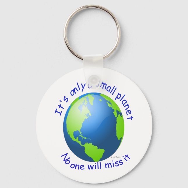 It's only a small planet key ring (Front)