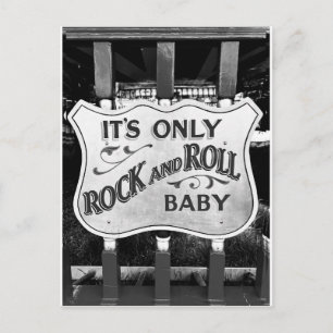 'It's Only Rock and Roll Baby' Postcard