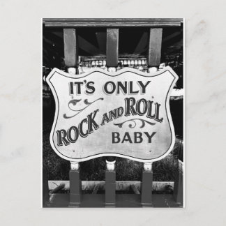 'It's Only Rock and Roll Baby' Postcard