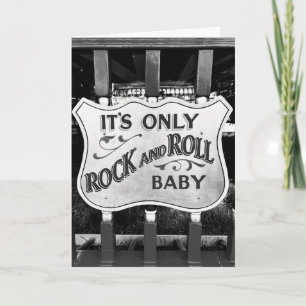 'It's Only Rock and Roll Baby' Thank You Card
