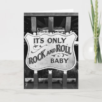 'It's Only Rock and Roll Baby' Thank You Card