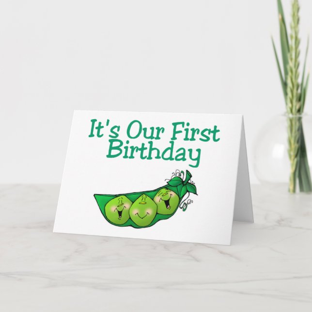 It's Our First Birthday (2) Card (Front)