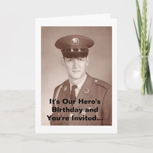 It's Our Hero's Birthday and You're In.. Invitation (Front)