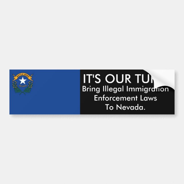 IT'S OUR TURN, Nevada Bumper Sticker (Front)