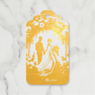 It's Our Wedding Day Wedding Foil Gift Tag