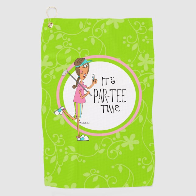 It's Par tee time! Golf Towel (Front)