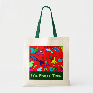 "It's party time!" - cotton bag