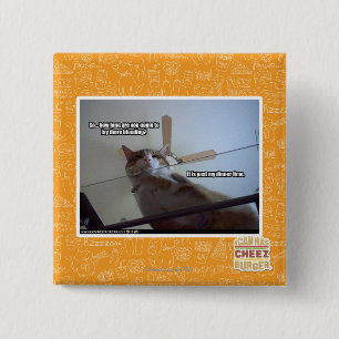 It's past my dinner time 15 cm square badge