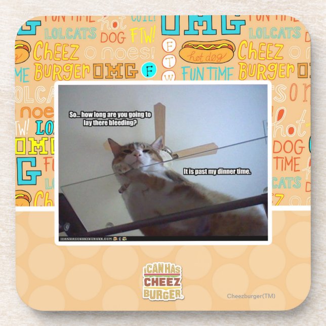 It's past my dinner time coaster (Front)