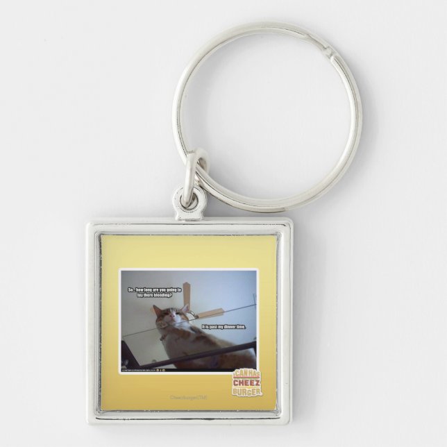 It's past my dinner time key ring (Front)