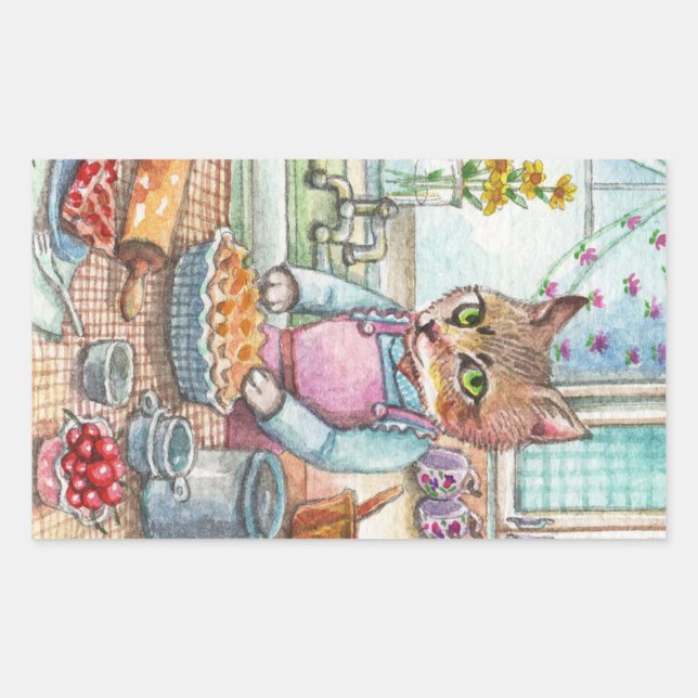 It's Pie Time Rectangular Sticker (Front)