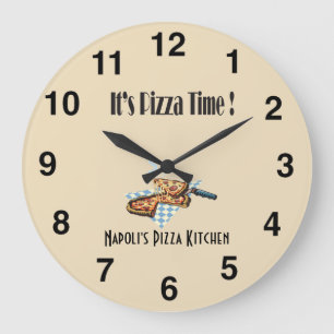 Its Pizza Time - Pizza Palor Clock