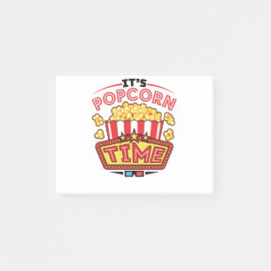 It's Popcorn Time Movie Cinema Lover Post-it Notes