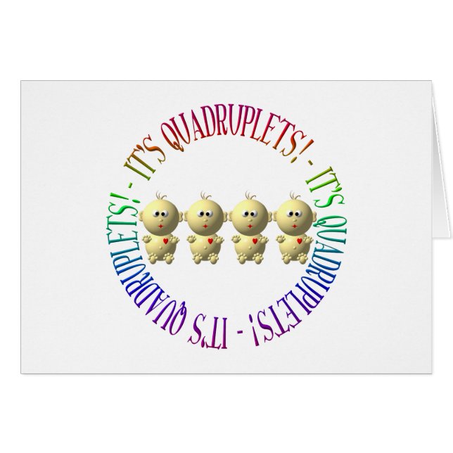 It's quadruplets! (Front Horizontal)