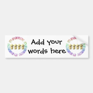 It's quadruplets! bumper sticker