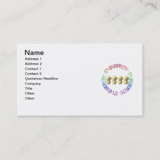 It's quadruplets! business card
