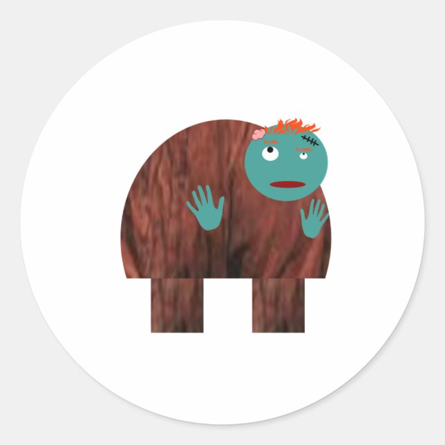 It's Quasizombie Classic Round Sticker (Front)