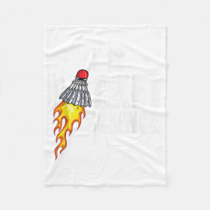 Its Racket Science Graphic Badminton Player Shuttl Fleece Blanket