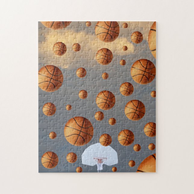 " I'ts Raining B- Balls " . Jigsaw Puzzle (Vertical)