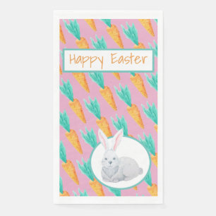 It's Raining Carrots - Happy Easter Napkin