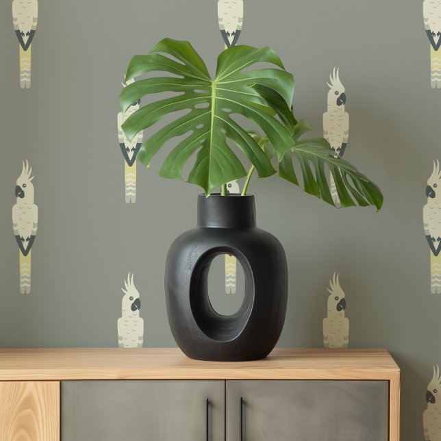 It's Raining Cockatoos on Grey Wallpaper (Creator Uploaded)