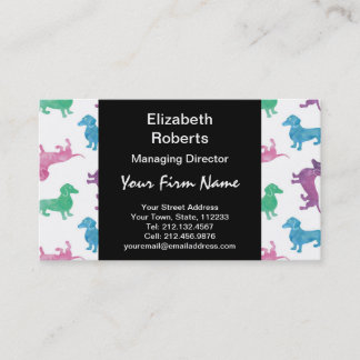 It's Raining Dachshunds Business Card