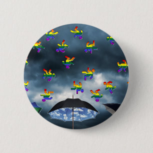 It's Raining Men! 6 Cm Round Badge