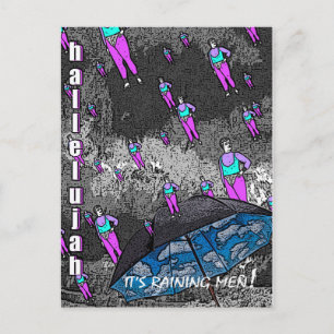 It's Raining Men! Postcard