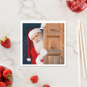 Its Santa Merry Christmas Name Napkin