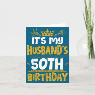 It's Shirt Happy Husband's 50th Birthday 1975 Card