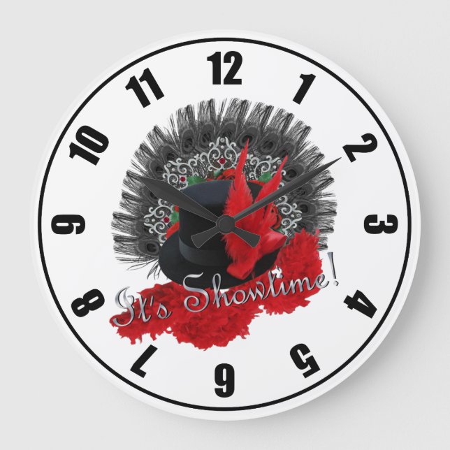 It's Showtime! Large Clock (Front)