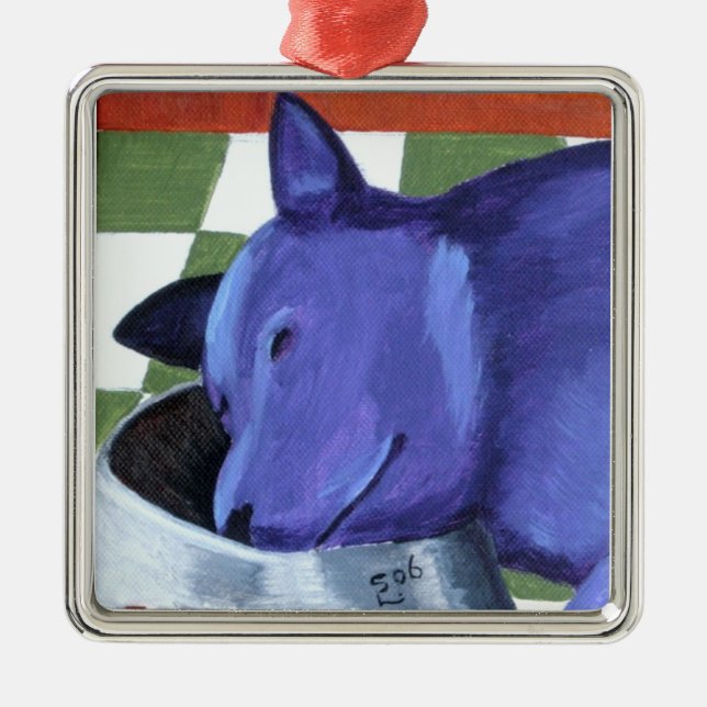 It's sixo'clock somewhere metal ornament (Front)