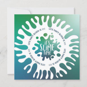 "its slime time rainbow splat birthday party