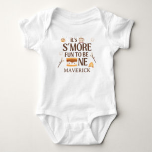 It's S'more Fun to Be One First Birthday Baby Bodysuit