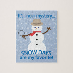 It's sNOw Mystery Detective Snowman Jigsaw Puzzle
