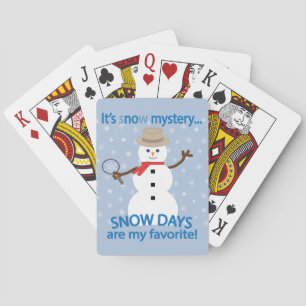 It's sNOw Mystery Detective Snowman Playing Cards