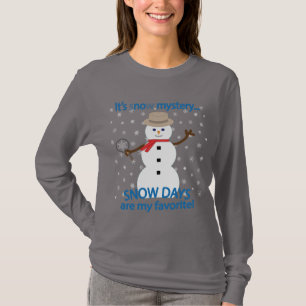 It's sNOw Mystery Detective Snowman T-Shirt