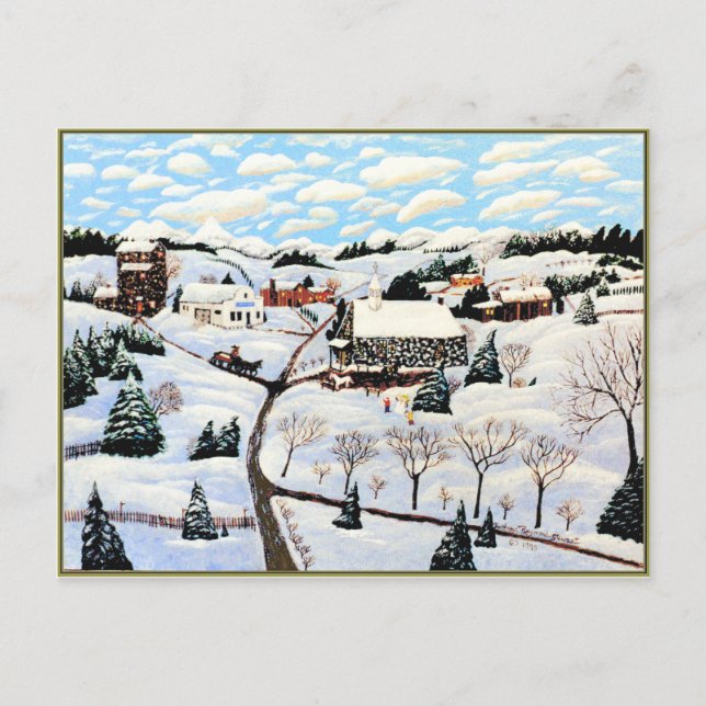 It's Snowing Postcard (Front)
