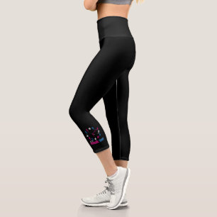 It's Soccer Time Girls Soccer Quote Capri Leggings