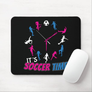 It's Soccer Time Girls Soccer Quote Mouse Pad