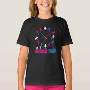 It's Soccer Time Girls Soccer Quote T-Shirt
