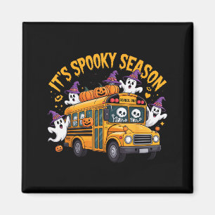It's Soky Season Funny Teacher Halloween School Bu Magnet