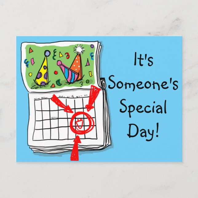 It's Someone's Special Day! Birthday Postcard (Front)