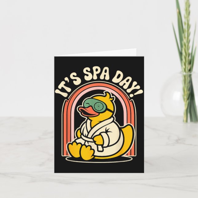 Its Spa Day Wellness Retreat Relax Beauty Home Spa Card (Front)