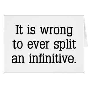 It's Split Infinitive